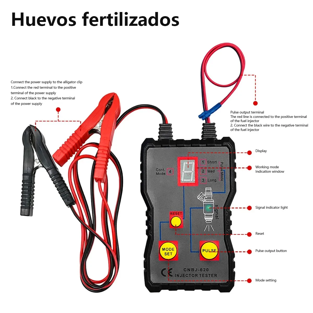 Mais novo sistema de combustível ferramenta de verificação kit de ferramentas de limpeza automotiva injetor nivelado limpador carro injetor de combustível testador portátil 4 modo pluse