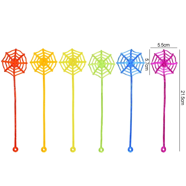 10Pcs Stretchable Climbing Spider Web Fun Sports Toy Elastic Adhesive Hand Spider Web Competitive Toys Halloween Birthday Gift 6