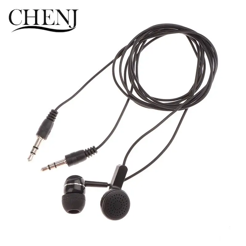 Earpiece 3.5mm Plug Single Side Headset Headphone Dual Channel Earphone for Laptop PC 1Pc wired headphones wired earbuds wired earphone wired headset