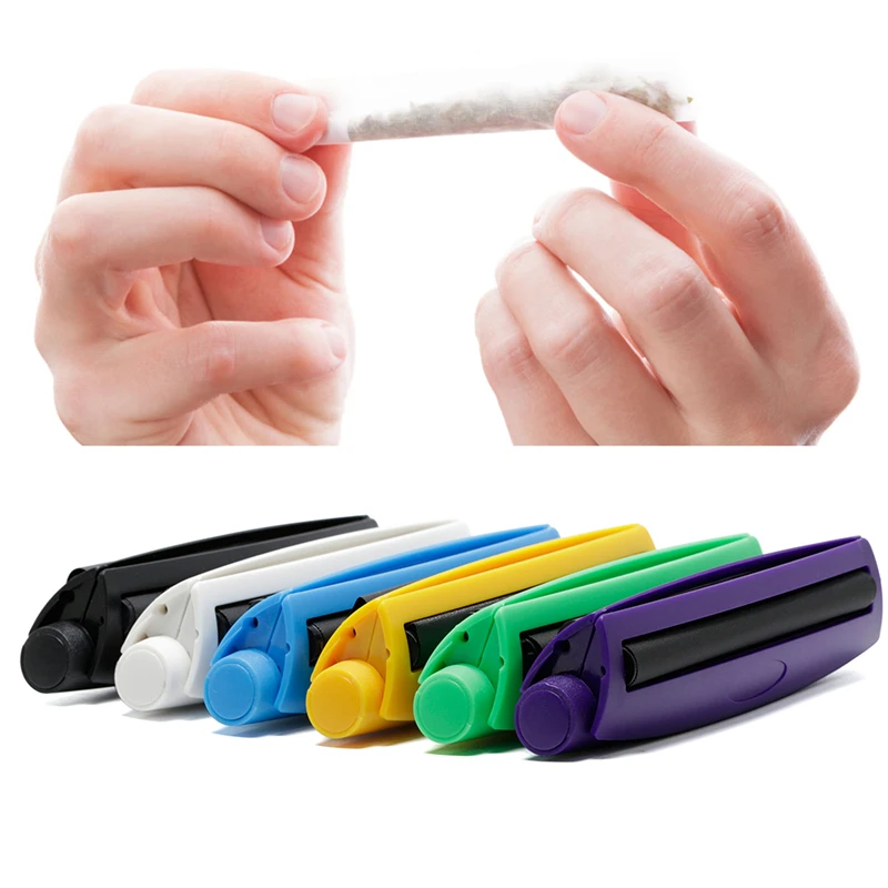 110mm Cigarette Rolling Machine with Tobacco Storage Tube for DIY Rolling Paper Wrapping Maker Smoking Accessories cigarette roller
