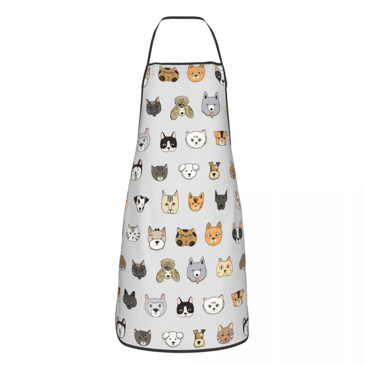 

Cute Animal Cat And Dog Polyester Aprons 52*72cm Cuisine Grill Baking Bib Tablier Gift Pinafore for Unisex Chef