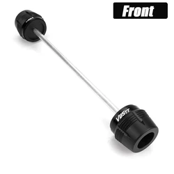 Motorcycle Front Wheel Fork Slider Axle Crash Protector for Moto Guzzi V85TT (V85TT Front Black)
