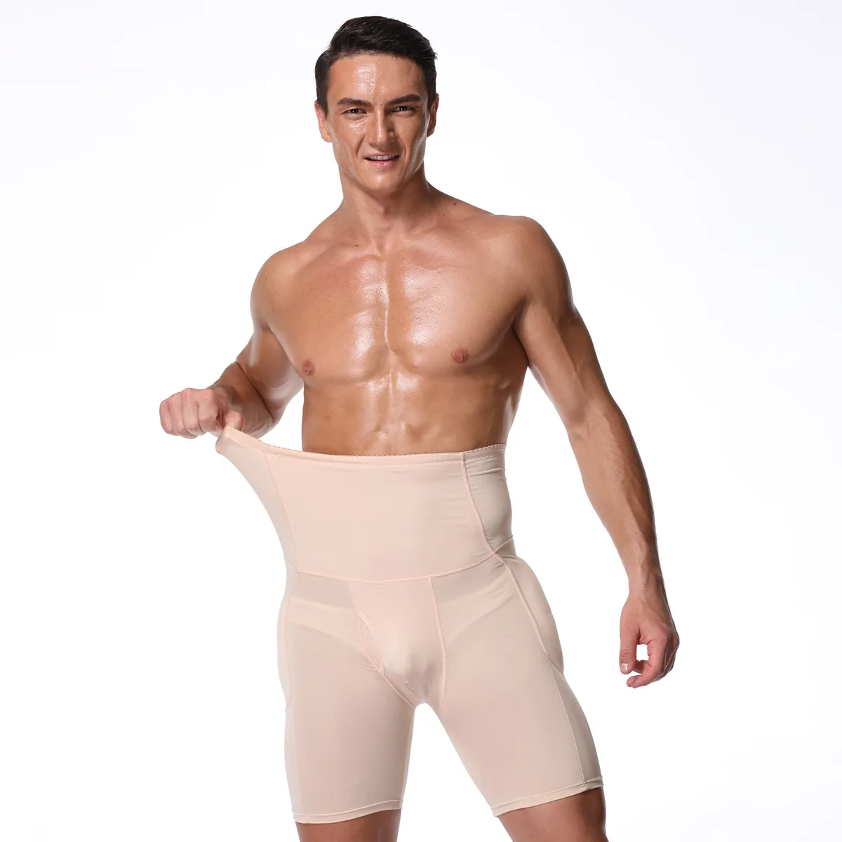 

Men Underwear Tummy Control Shaper Boxer Padded Enhancing Shapewear Slim Body Male High Waisted Butt Lifter Shape Wear
