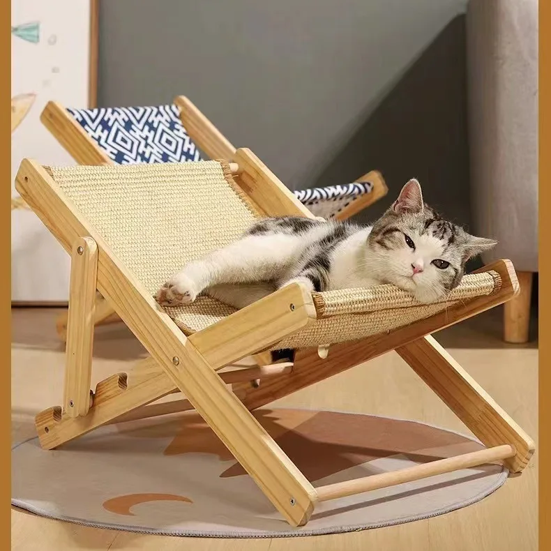 

Sisal Chair Cat Scratching Board Cat Litter Integrated Cat Bed Cat Climbing Frame Pet Recliner Cat Litter Cradle Bed Cat Sofa