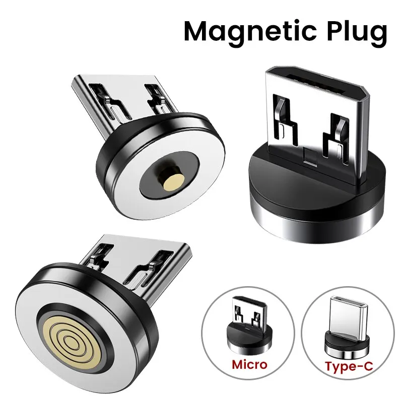 Charging Cable Adapter Magnetic Plug Magnetic Micro USB Type C For Mobile Phone Mobile Phone Dust Plug Replace Components