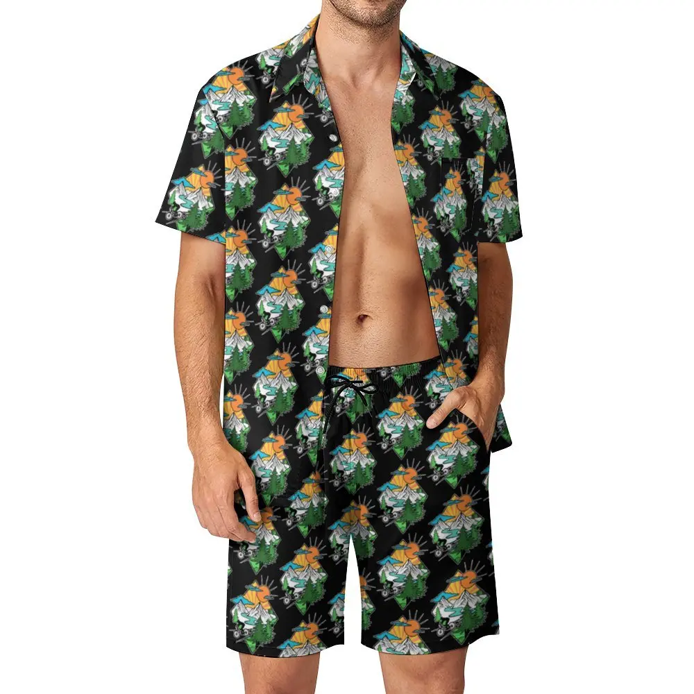 

Mtb Mountain Bike Cycling Classic 3 Men's Beach Suit 2 Pieces Suit High Quality Creative Home USA Size