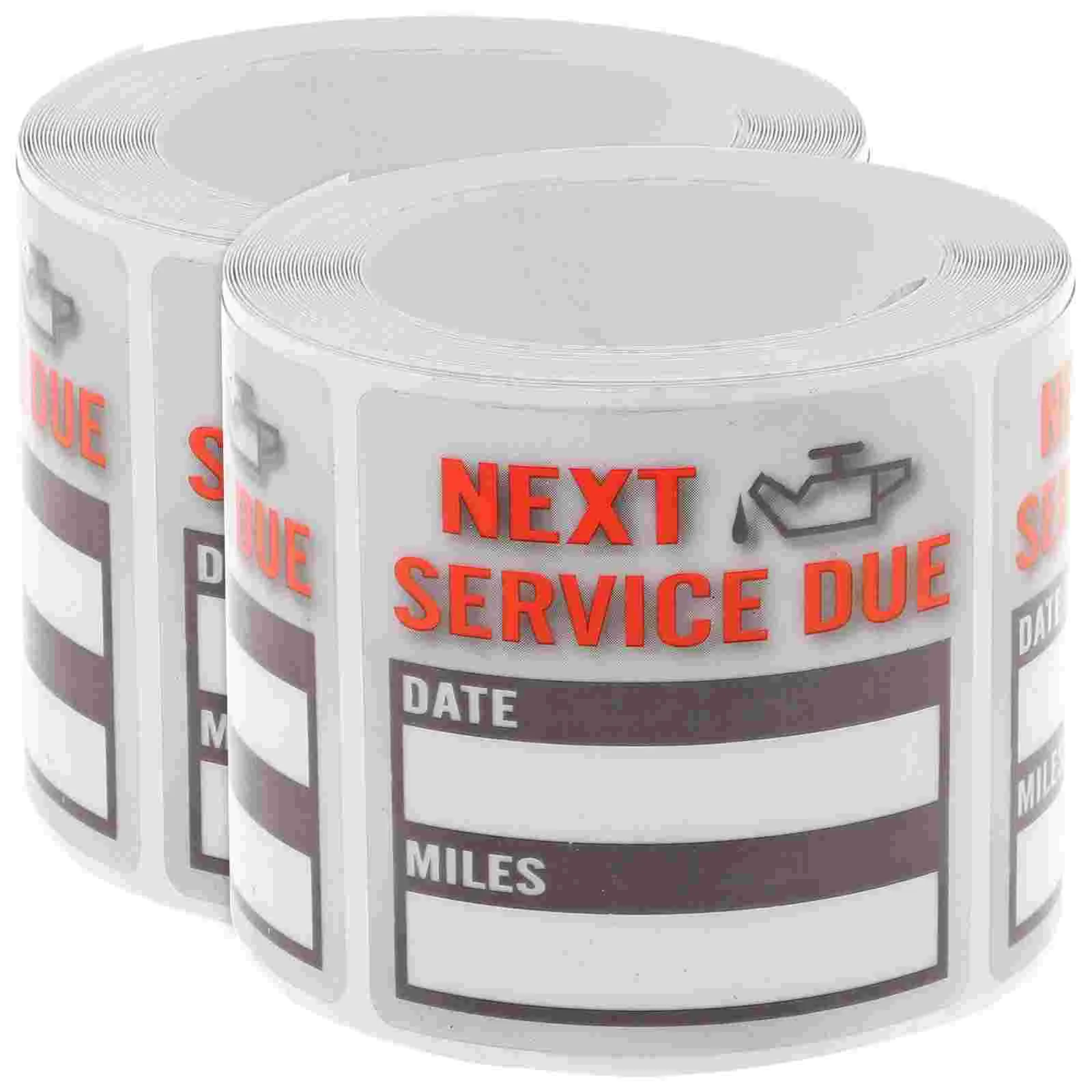 

Car Oil Change Label Reminding Sticker Waterproof Service Due Auto Adhesive Decal Maintenance for Reminder Next Stickers