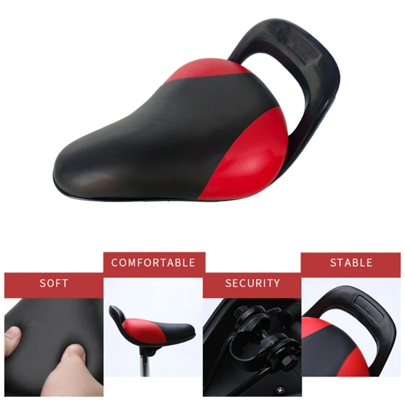 어린이 자전거 좌석, PU 가죽, 자전거 안장, 자전거 좌석, 부드러운 쿠션, 컴포트 패드, 방수 MTB 안장, 어린이 안장 부품