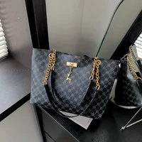 Nouveau sac à main presbytie Texture cuir souple grande capacité fourre-tout femmes sac avec accessoires suspendus sac à bandoulière 2