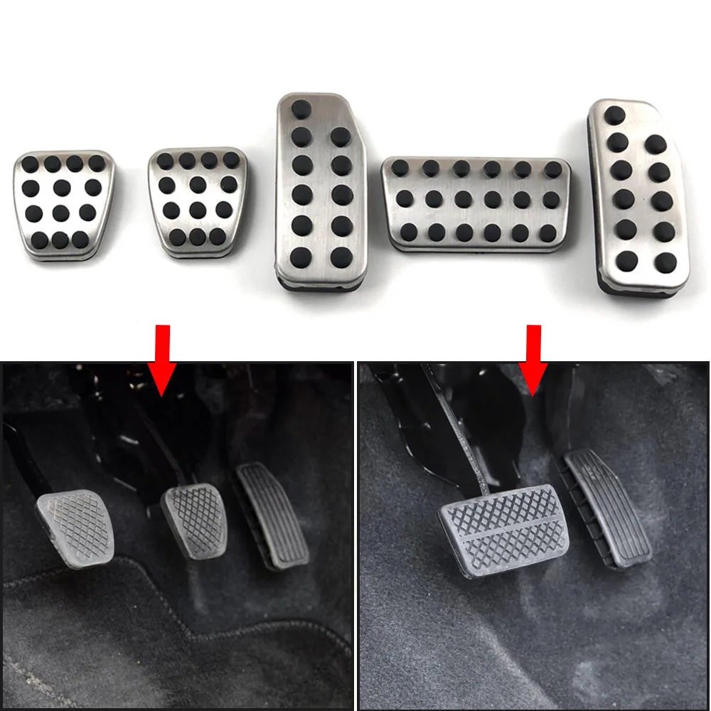 Car Accessories Gas Brake Clutch Accelerator Pedal Pad Cover For Honda Fit Jazz GK5 City Vezel HRV XR-V 2011- car accessories car pedals pedal cover