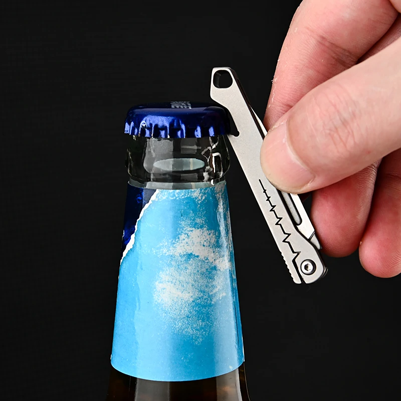 Stainless Steel Fast Open Scalpel MINI Folding Knife Outdoor Survival Camping Portable EDC Tool 10 Blade Free Bottle Opener