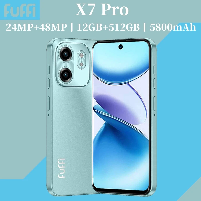 FUFFI X7 Pro Smartphones Cellphone Android 14 6.56 inch Screen,12+
