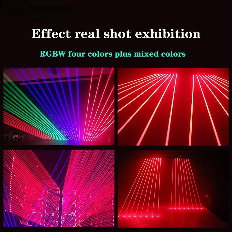 Factory Price 8 eyes Beam Laser Projector Light Moving Head Lamp Sound Controller RGBW DJ Disco Stage Lighting Effect for Bar