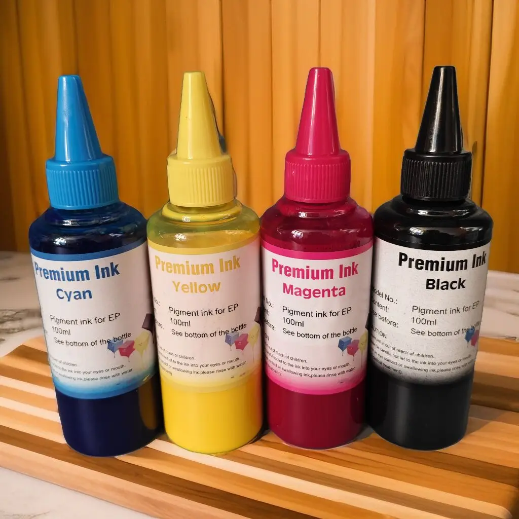 4PC*100ML 748 907 908 Pigment Ink for Epson Workforce Pro WF 6590 6090 6090 8090 8590 6530 Printer