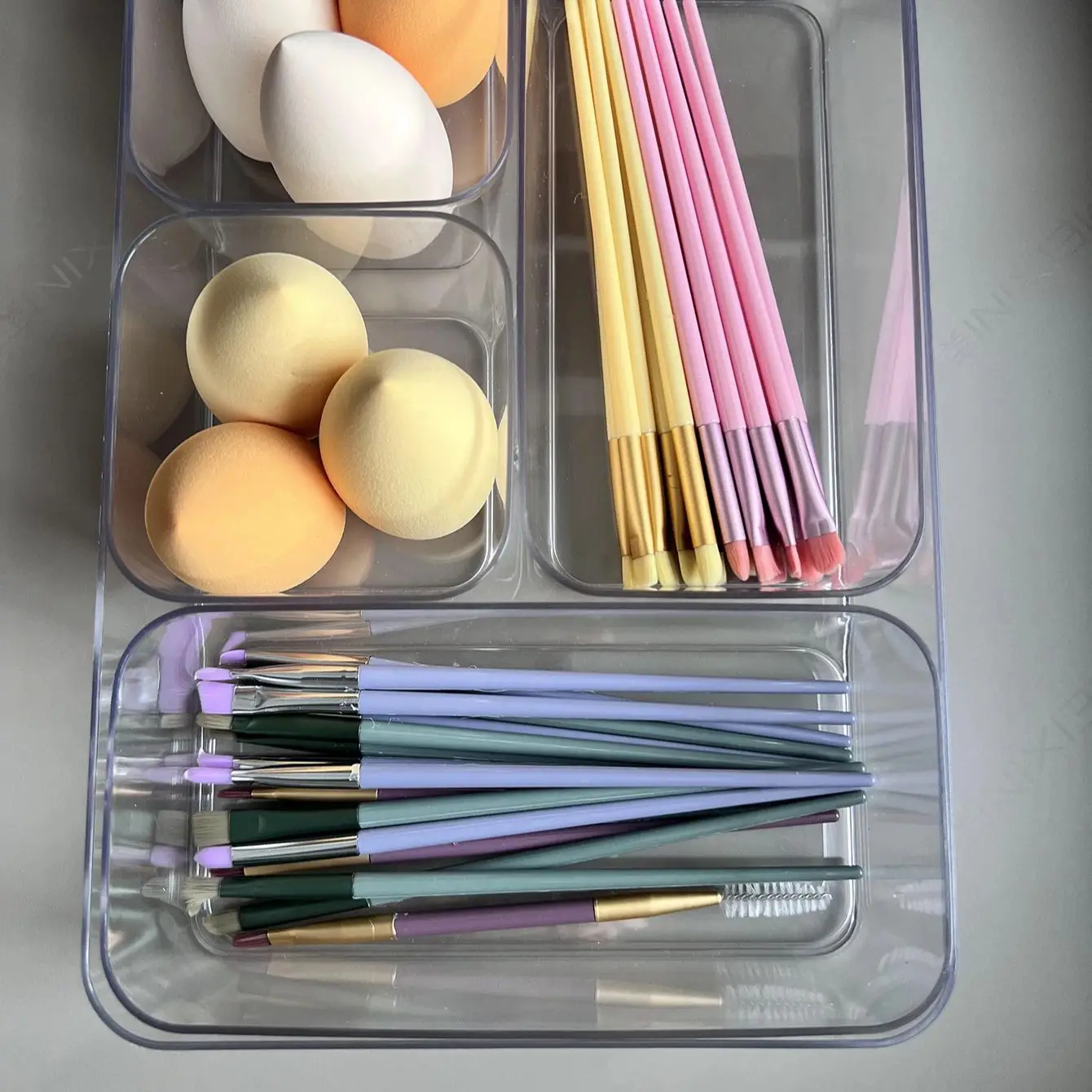 5pcs/Set Storage Drawer Storage Box Kitchen Bathroom Storage Trays Sundries Jewellery Holder Make Up Organizer Box Closet Cover