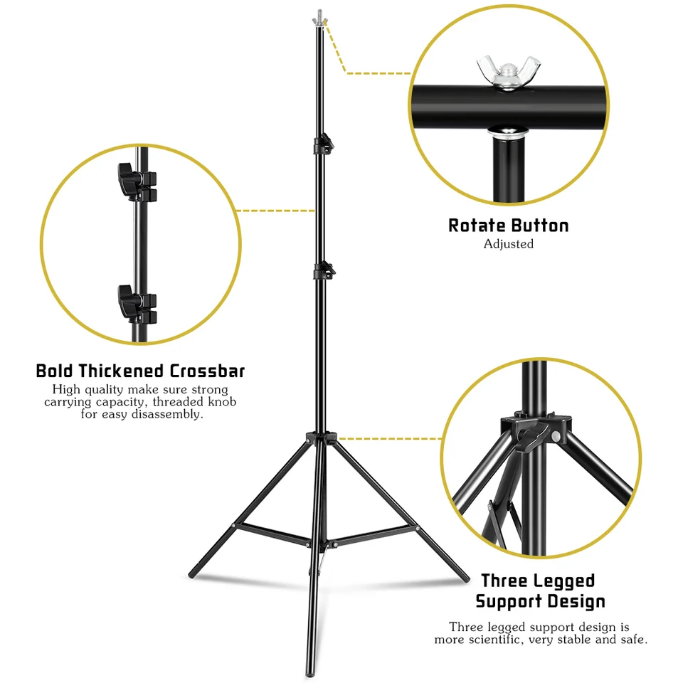 T Shape Tripod Stand for Green Screen Photography