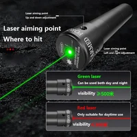 Outdoor Hunting and Shooting High Precision Telescopic High Power Stainless Steel Straight Rod Catapult Laser Flat Rubber Band 2