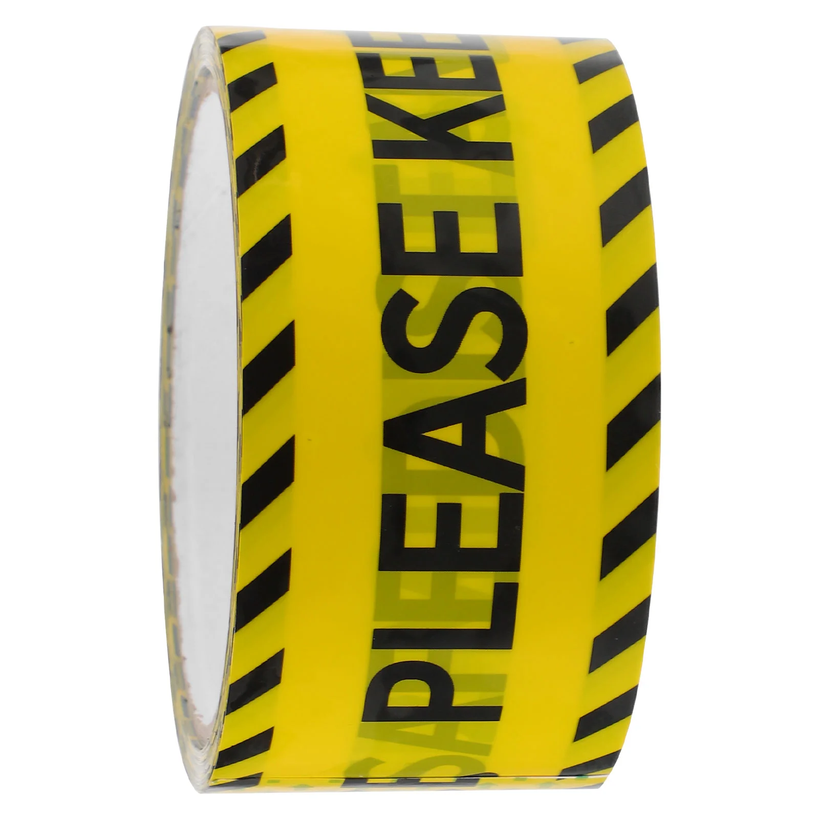 

1 Roll Warning Sticker Sign Keep Safe Distance Tape Sticker Caution Tape for Construction(25 Meters)