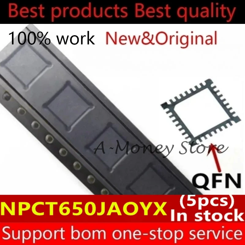 (2-5pcs)NPCT650J NPCT650JAOYX QFN-32