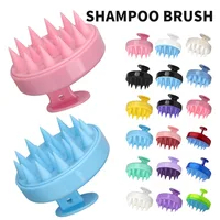 Silicone Shampoo Brush Head Scalp Massage Comb Hair Root Itching Clean The Scalp Thoroughly Body Massage Brush Bath Brush 1