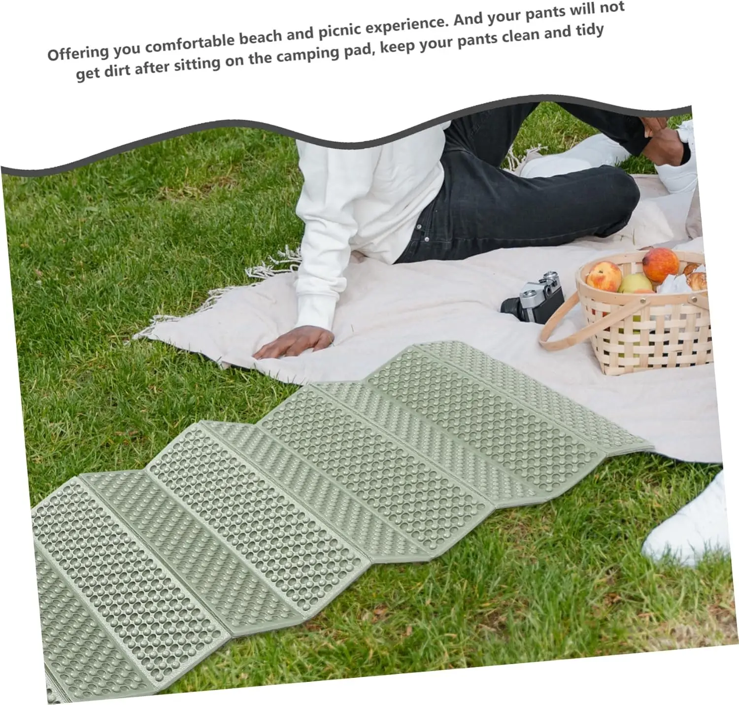 Moisture-Proof Pad Tent Sleeping Pad Tent Mat Foam Camping Mat Folding Picnic Mat Soft Compact Cushion Foldable Backpack 6