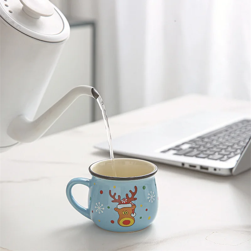 Festive Ceramic Santa Mug