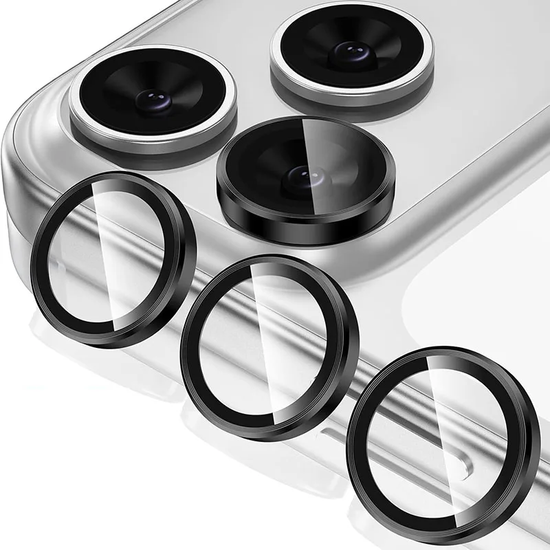 Metal Glass Camera Protector Ring Case Image 5