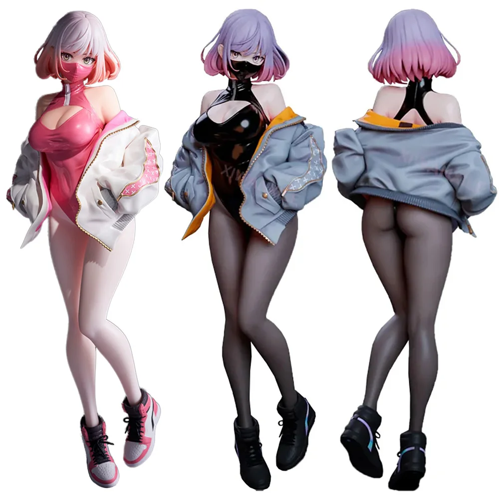 

24cm Astrum Design Luna Illustration by YD Anime Figure Sexy Black Pink Mask Girl Action PVC Collectible Model Doll Toys