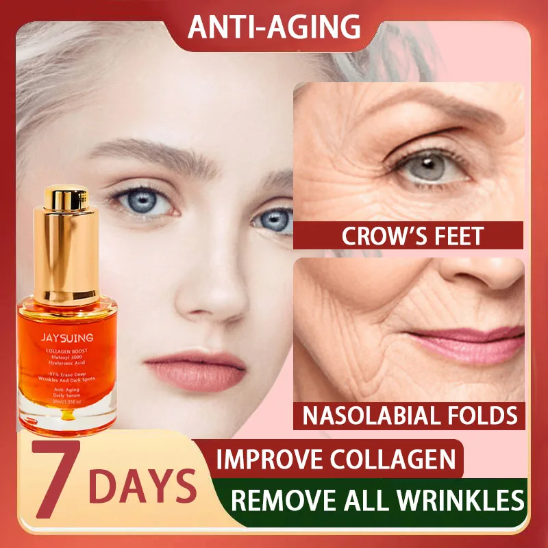 Collagen Remove Wrinkles Face Serum Firming Anti Aging Essence Fade Fine Lines Whitening Moisturizing Skin Care Korean_voghion.com