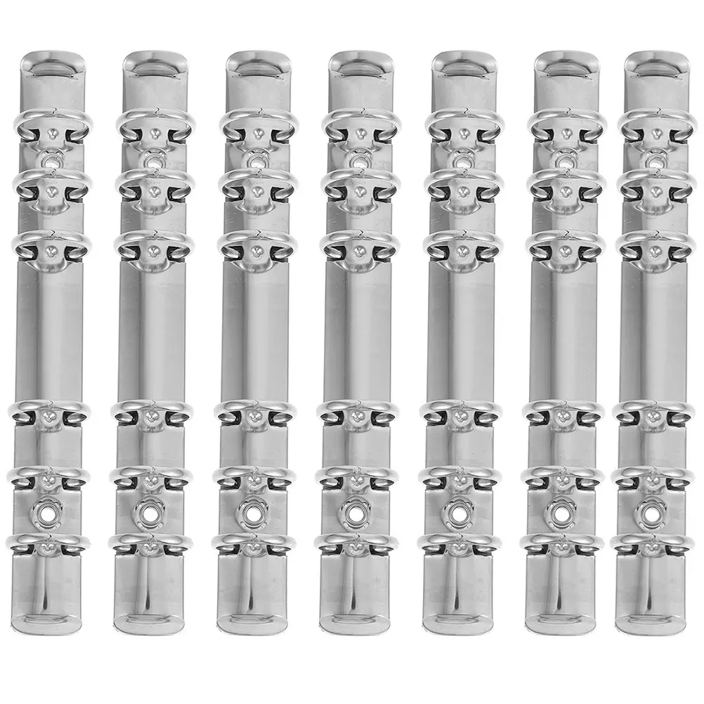 7Pcs A6 바인더용 금속 6링 바인더 메커니즘, 부드럽고 광택이 나는 튼튼한 루즈리프 바인더 스파인 콤, 플래너 노트북 DIY
