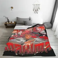 Makima Blankets Flannel All Season Portable Lightweight Throw Blankets for Sofa Couch Bedding Throws 2