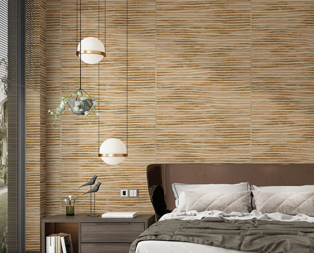 High-end rattan straw woven linen wall paper Japanese-style living room bedroom background wall wallpaper papel de parede new bohemian white straw braided belt women summer pp straw woven waistband beach style elastic wide belt clothing accessory hot