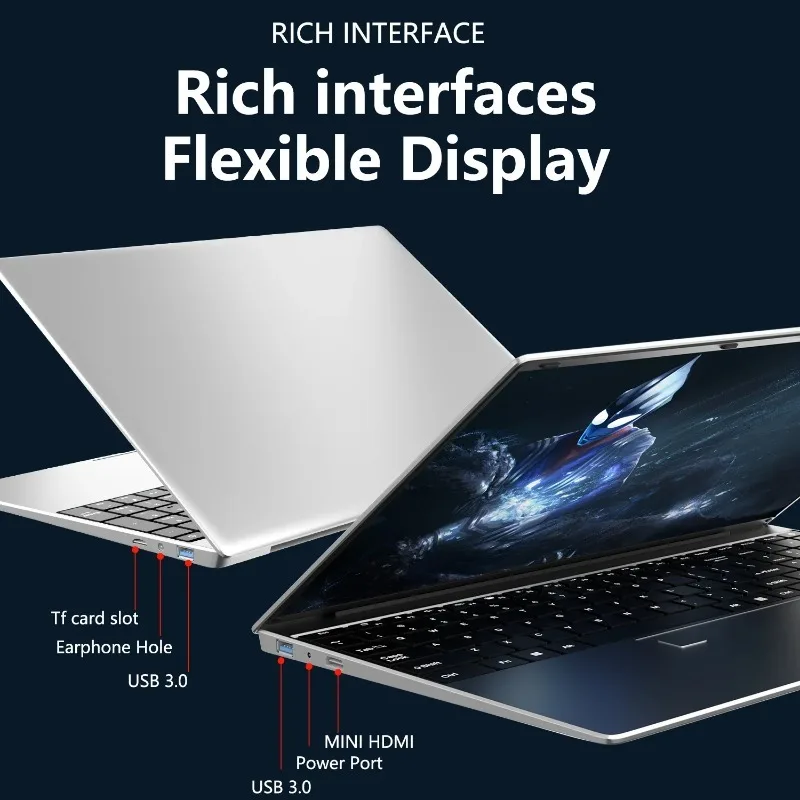15.6인치 휴대용 게이밍 노트북 인텔 i9-10980HK 윈도우 11 프로 32GB DDR4 M.2 SSD 지문인식 잠금해제 WIFI5 BT 초슬림 PC