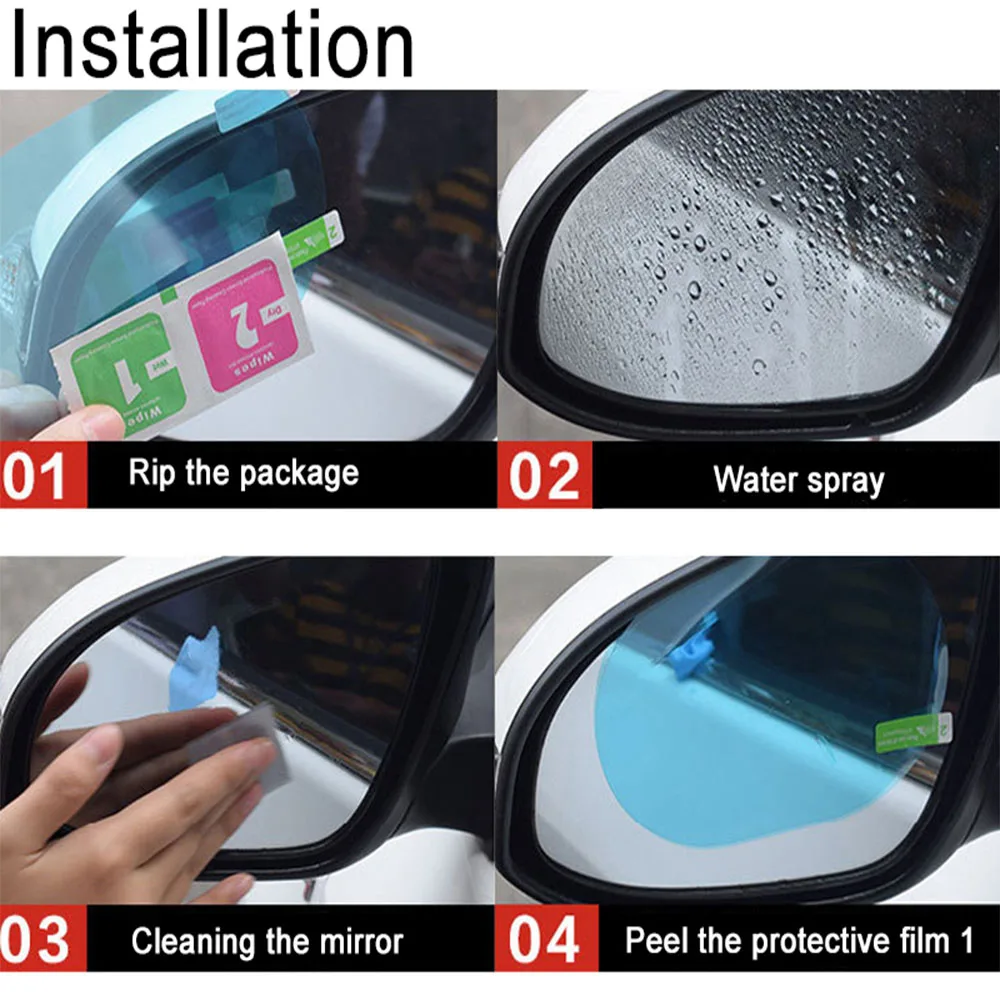 Car Rearview Mirror Protective Film Waterproof Anti Fog Window Clear Car  Protective Film Car Sticker Safe Driving Accessories - AliExpress