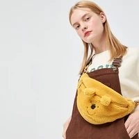 Disney Winnie The Pooh New Women's Plush Oblique Bag Cartoon Cute Women's Plush Waist Bag High Quality Large Capacity Chest Bag 6