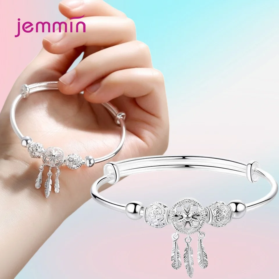 

Fashion Dream Catcher Charm Bracelet For Women Girls 925 Sterling Silver Best Friend Gift Trendy Jewelry Wholesale