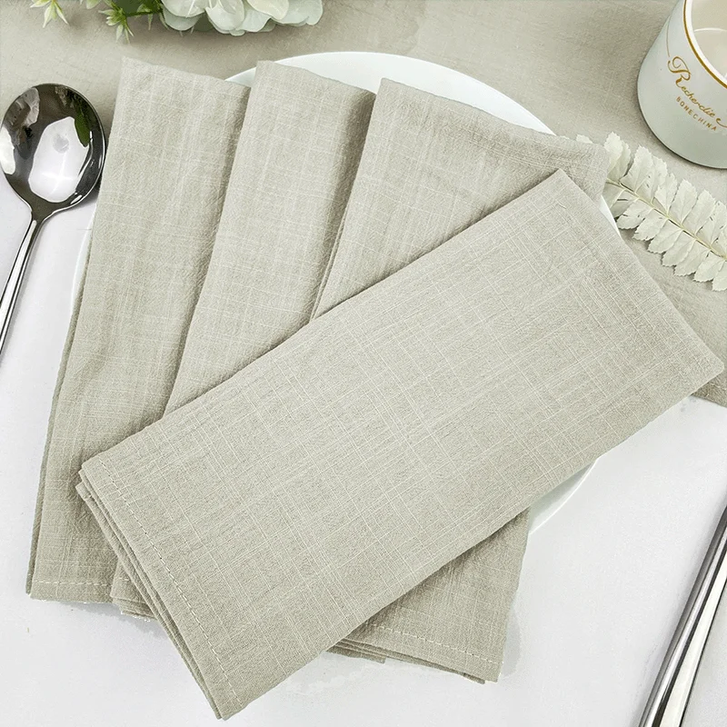 Durable Polyester Thicken Placemat Reusable Kitchen Dining Wedding Decoration Table Cloth Napkins Set Decoration Cuisine Maison