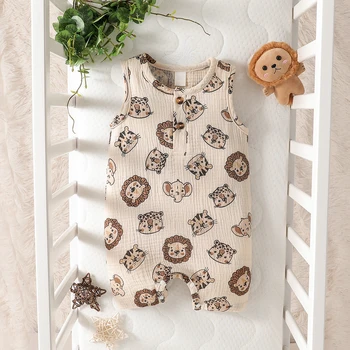 Baby Boy Animal Print Jumpsuit 1