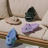 Christmas Luminous Shark Slippers Women Halloween Indoor Home Non-slip Sandals Men Cool Creative Slides Couple Gift Flip Flops 2