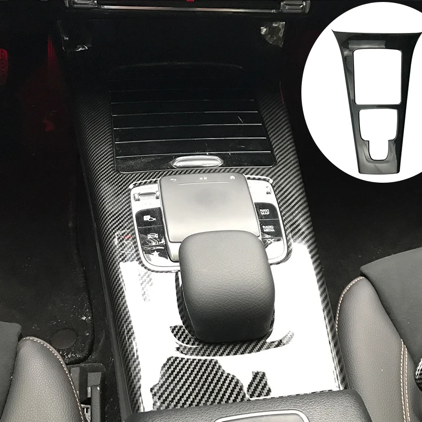 

Car Center Console Board Stickers Frame Strip Gear Shift Panel Cover Trim For Mercedes Benz A-Class W177 CLA C118 2019-2021 2020