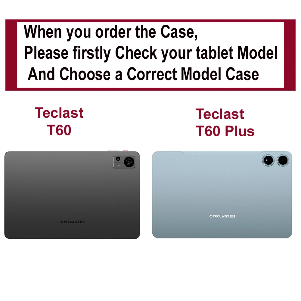 Teclast Smart Case 12-inch Tablet Cover – Slim PU Leather Protective Stand Case