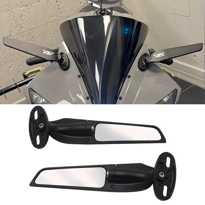 Yzf R3 Rear View Bar End Mirrors Motorcycle Rearview Side Rear View Mirrors For YAMAHA ...