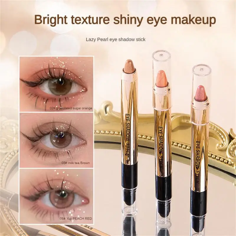 

Double Head Phantom Color Highlight Eyeshadow Pen Portable Sponge Pearlescent Eyeshadow Stick Waterproof Long-lasting Cosmetic