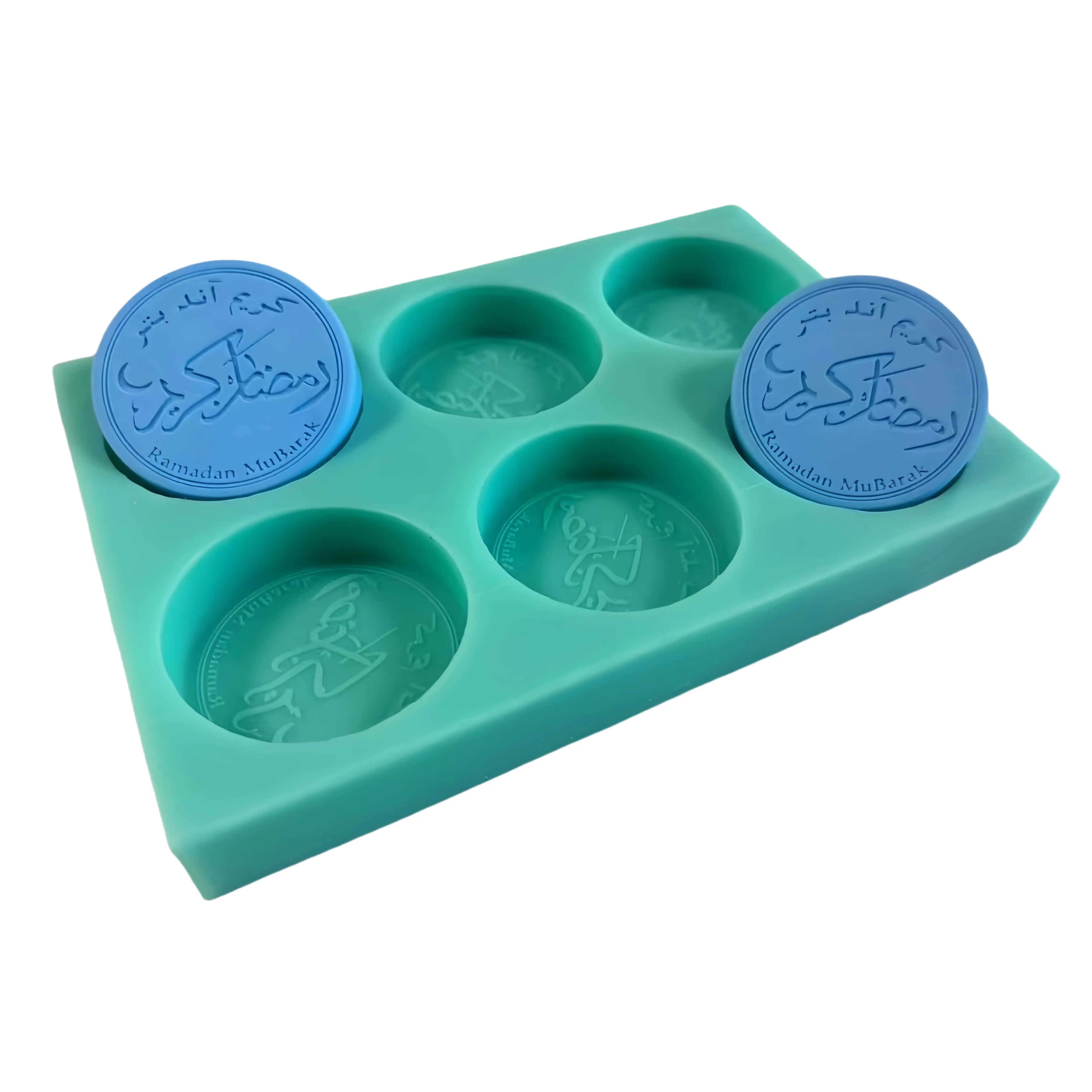 6 Cavities round Silicone Mold for Chocolate Wax Soap Making-Non-Stick Flexible Mould for Crafting And Baking
