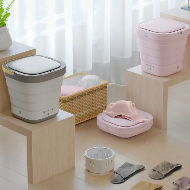 

Portable Mini Washing Machine Foldable wasmachine Laundry Machine Waschmaschine For Baby Clothes Underwear Bra