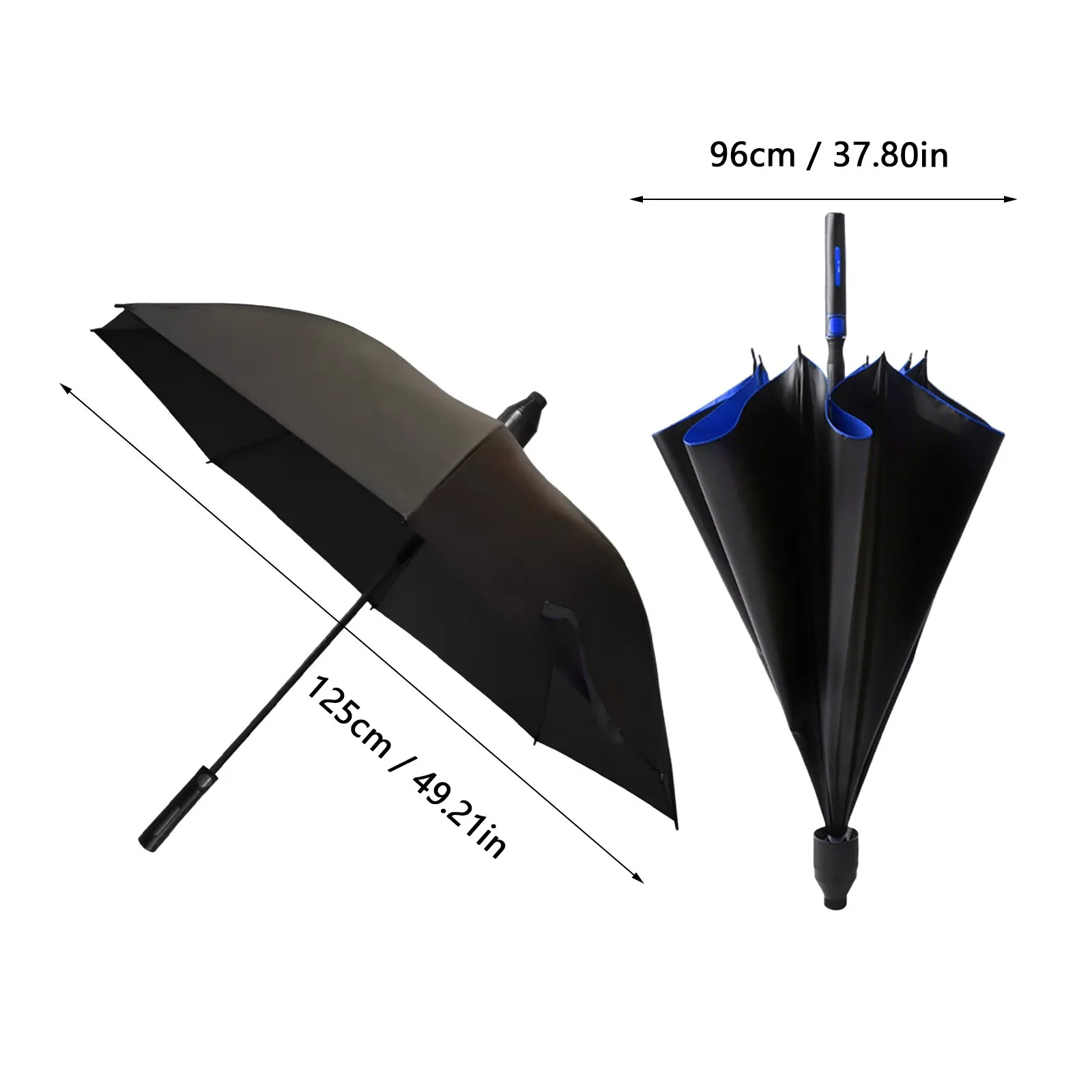 125cm umbrellas With Waterproof Cover Enlarged Portable Long Handle With Curved Hook, Automatic sun umbrella Rain umbrellas