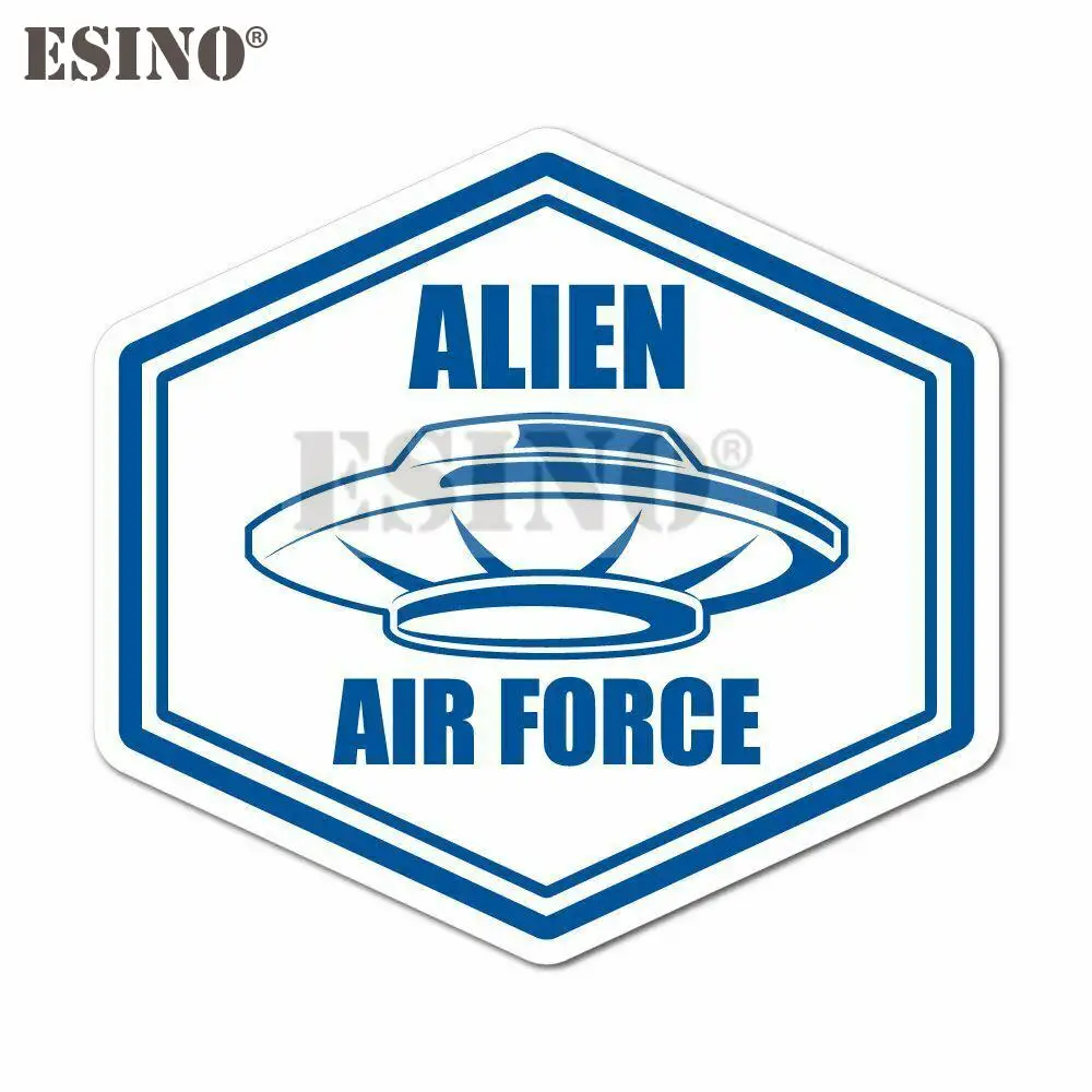 

Car Styling Creative Funny Warning Area 51 Alien Air Force Cartoon PVC Decal Waterproof Car Body Sticker Pattern Vinyl