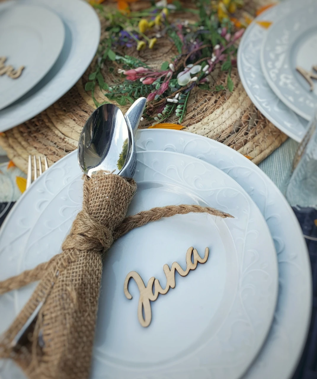 10pcs Personalized Wedding Place Table Cards Names Tags Wood Names Place name settings Guest name tags Birthday Party
