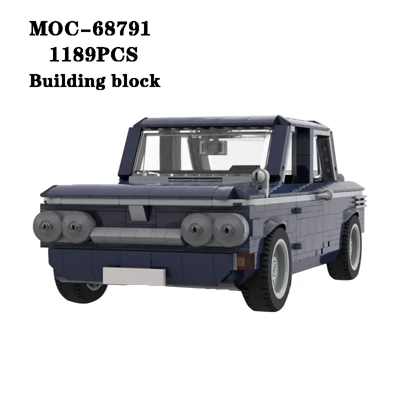 

New MOC-68791 Vintage Classic Car Splice Building Block Model 1189PCS Adult and Children's Toy Education Birthday Christmas Gift