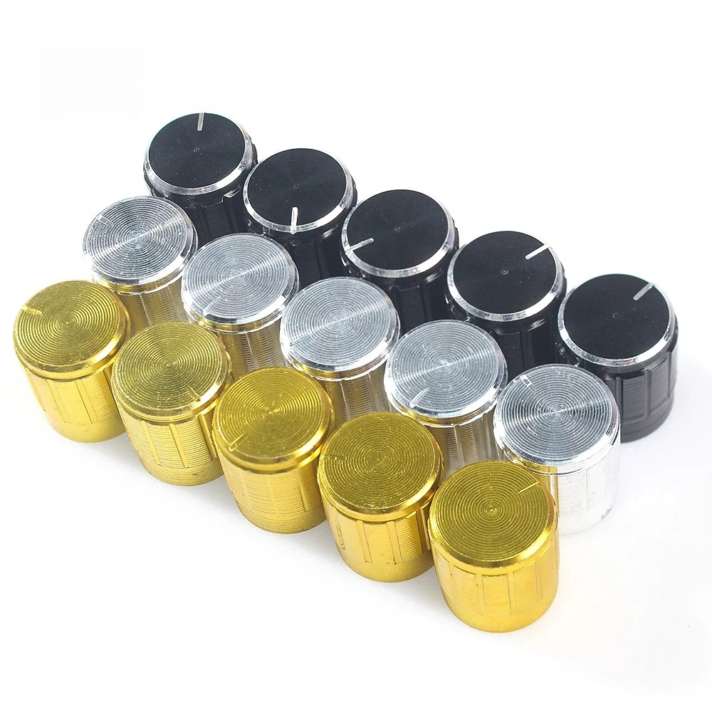 5/10/15PCS WH148 Potentiometer Knob Cap 15x17MM Aluminum Switch Knob for Rotary Switch Volume Control Knob